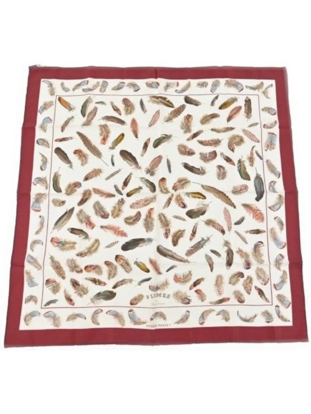 Hermes Bandana Scarf White